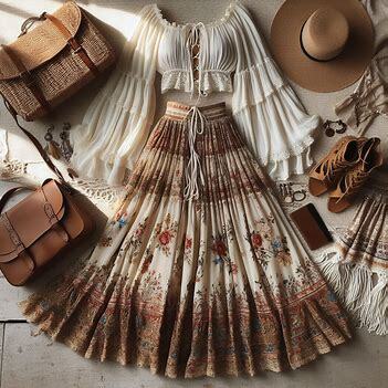 Bohemian Chic Outfit Idea