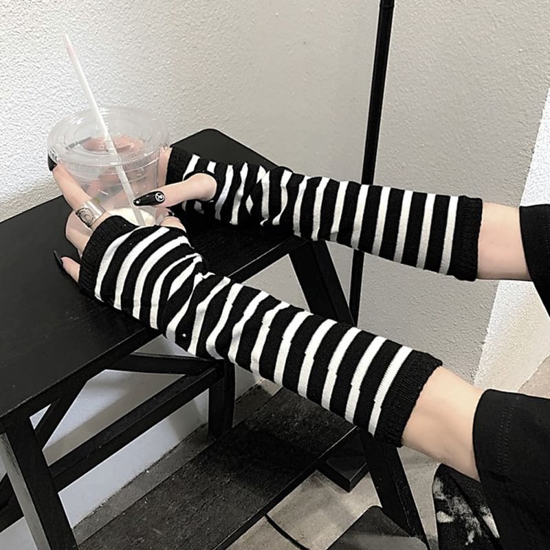 Striped Femboy Arm Sleeves